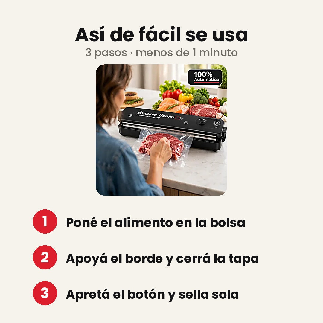 Selladora al Vacío Automática | Envío Gratis